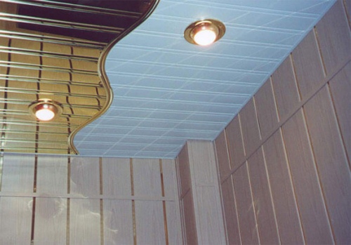 алюминиевые реечные потолки в ванной