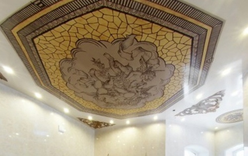 мозаичный натяжной потолок