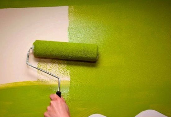 покраска стен водоэмульсионной краской