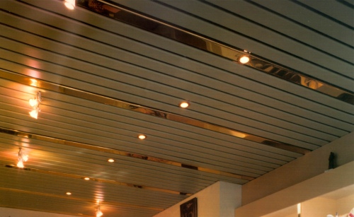 Реечный алюминиевый потолок prometal